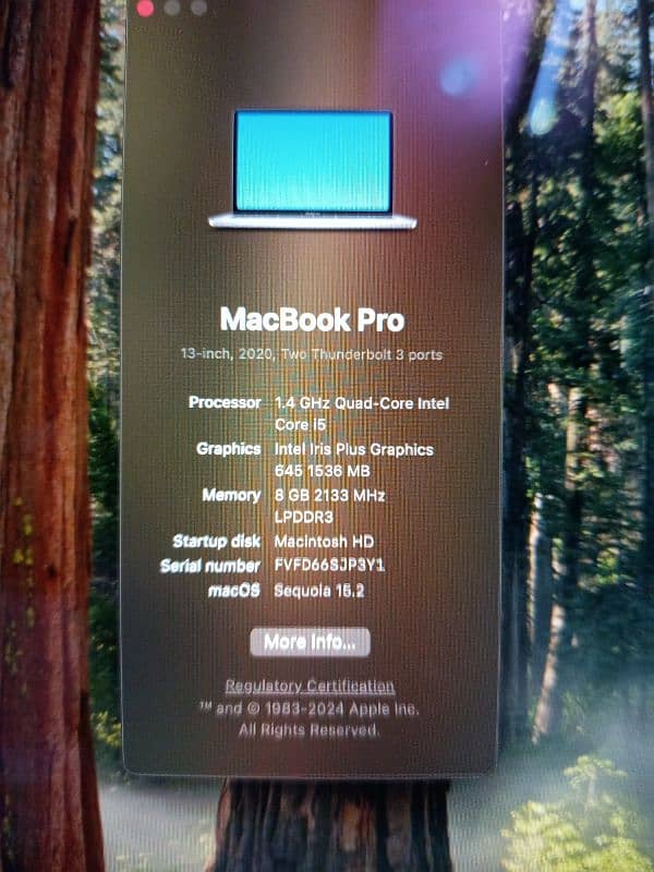 MacBook pro 2020 13 inch 6