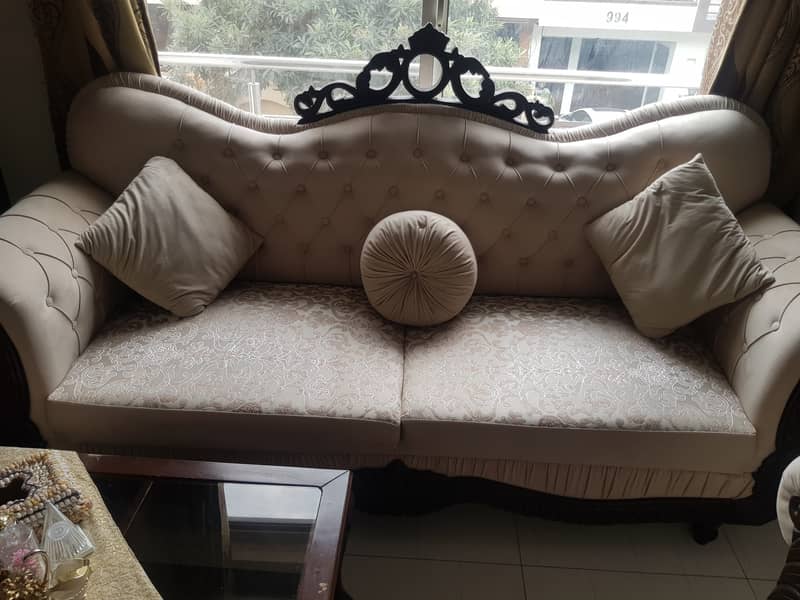 Sofa set / Leather fabric mix / 7 Seater Sofa / Molty foam sofa 0