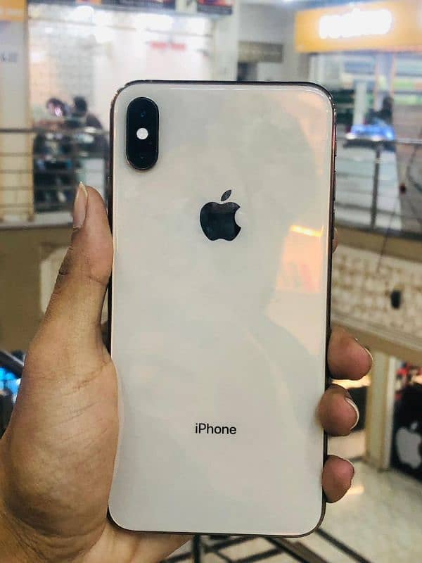 iphone xs max pta approve dual 256gb only face I'd off panel change 0