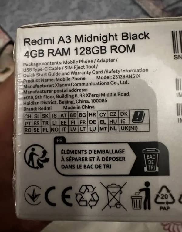 Want to sale my Redmi A3 1