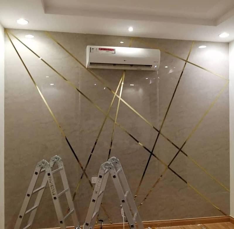 PVC wall panels/ Interior designing /Ceiling/Blind/Wooden Vinyl Floor 5