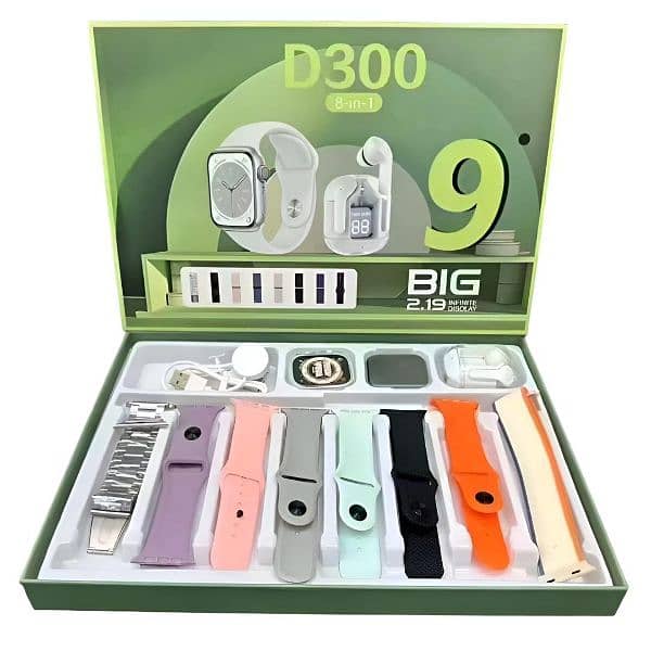 D300 series 9 smart watch with Air pods 0