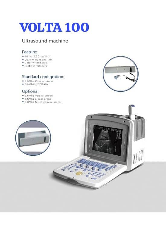 VOLTA 100 FULL DIGITAL BATTERY OPRATED ULTRASOUND MACHINE 0