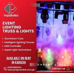 Smd screens | Projector | Sound System on rent discount in karachi