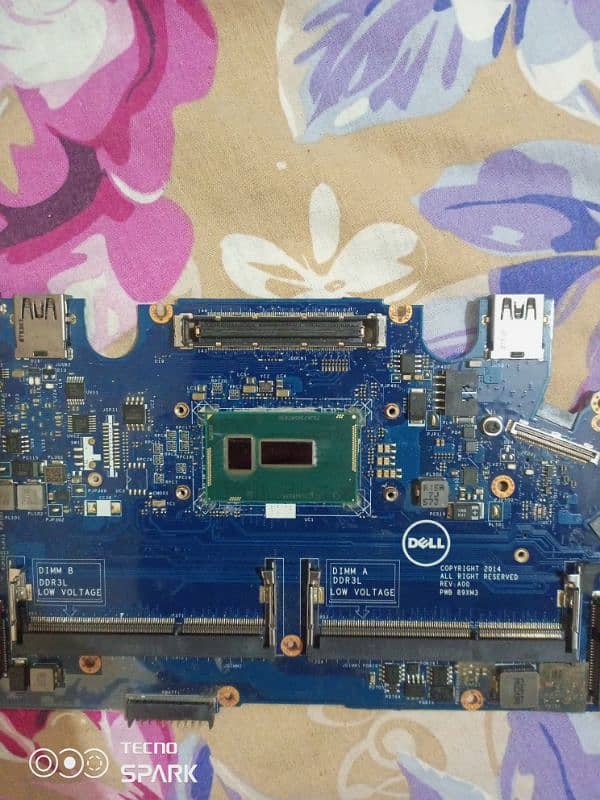 Dell latitude e7250 motherboard (dead) with processor 6