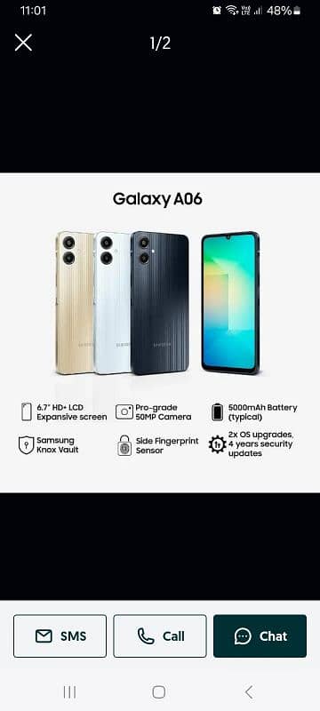 samsung a06 only 1month use need money 1