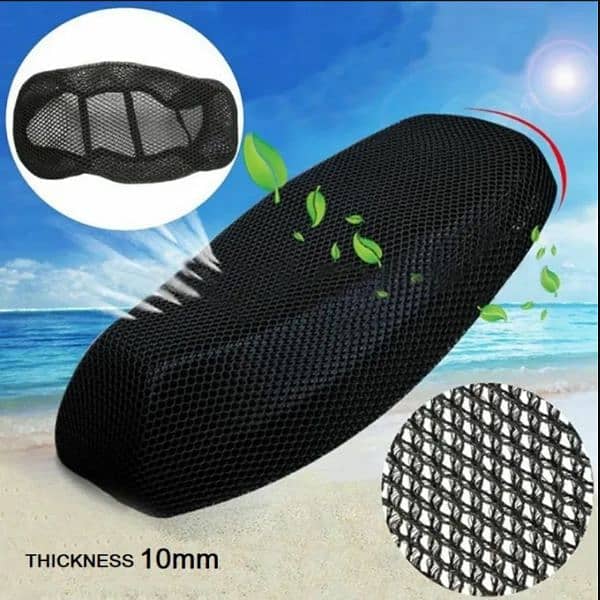 10mm Motorcycle Seat Cooling Mesh Cover - Heat Protection 3