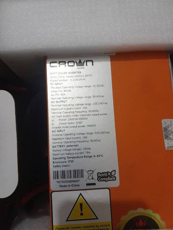 crown inverter 16 w 1.6 warranty main hey best perfaomence 3