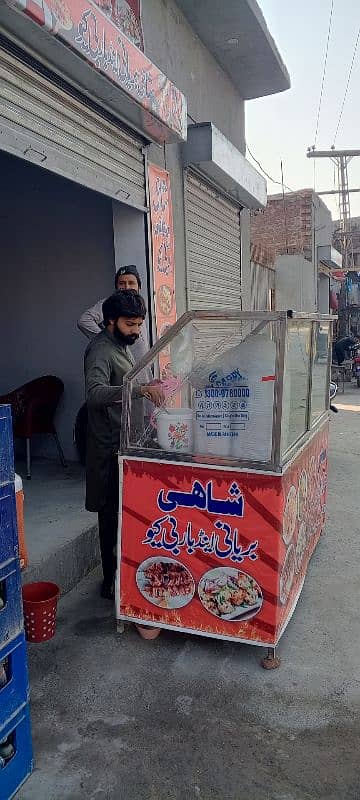 biryani counter, with 2 burner stoves 0