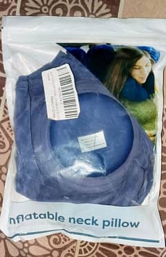 Inflatable Travel Pillow, Adjustable U-Shaped Inflatable Neck Pillow