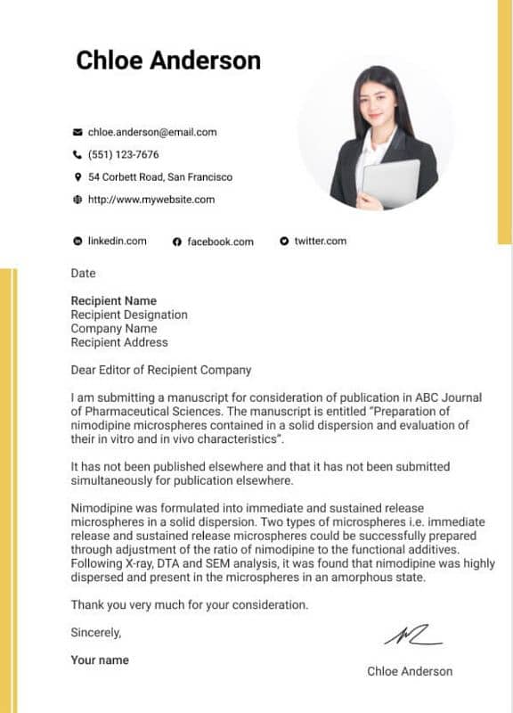 professional cv and cover letter designing 5