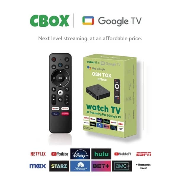 Android Tv box ( 8Gb Ram ,Google Tv ) CBOX , Magic Pro Android box 0