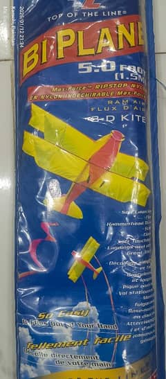 Biplane Airshow 3D Top Of The Line  unused with all complete