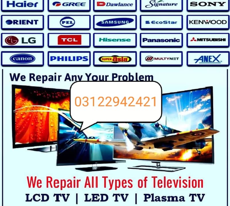 LCD . LED tv Repair All karachi Home service available 0