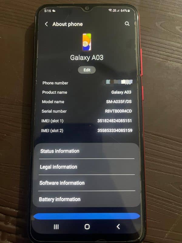 Samsung Galaxy A03 1