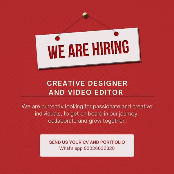 Required Graphic Designer + Video Editor 0