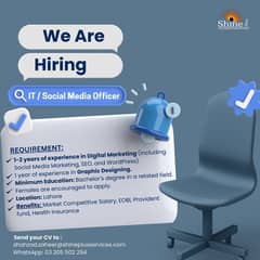 Social Media / IT officer Required