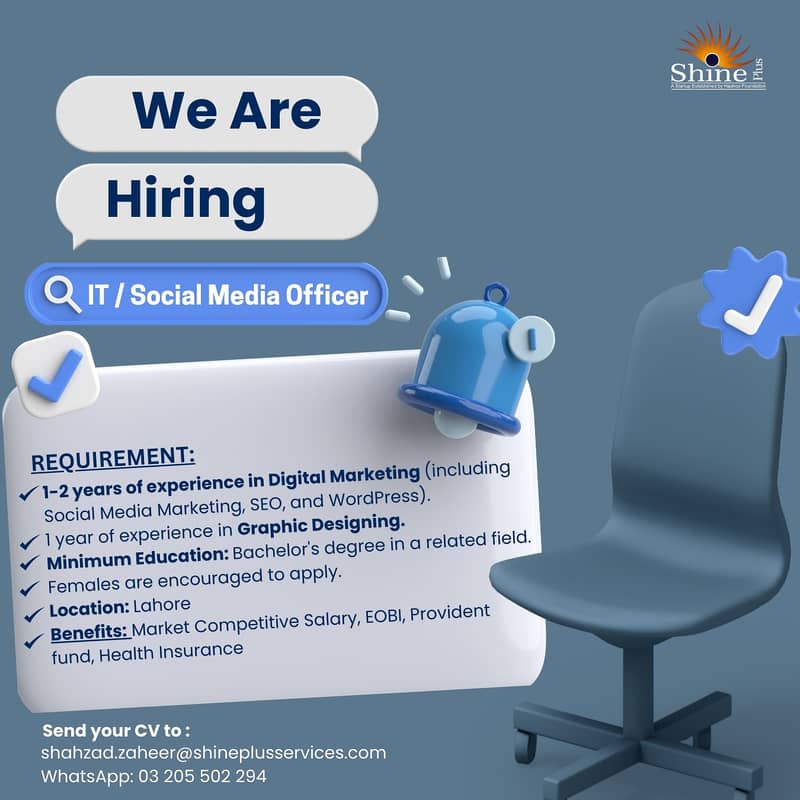 Social Media / IT officer Required 0