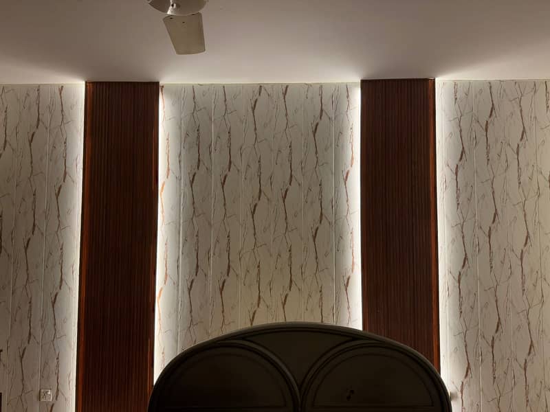 Media wall/Feature wall/Wall Molding/grass/pvc panel/ Bedroom Wall 9