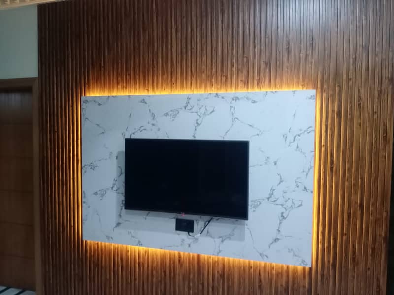 Media wall/Feature wall/Wall Molding/grass/pvc panel/ Bedroom Wall 12