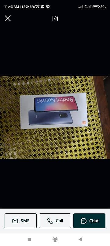 redmi note 9s new condition 10/10 with box charger every thing is ok 3