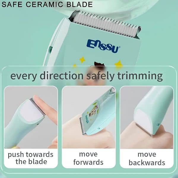 ENSSU Baby Hair Clippers, Quiet Hair Clipper for Kids 3