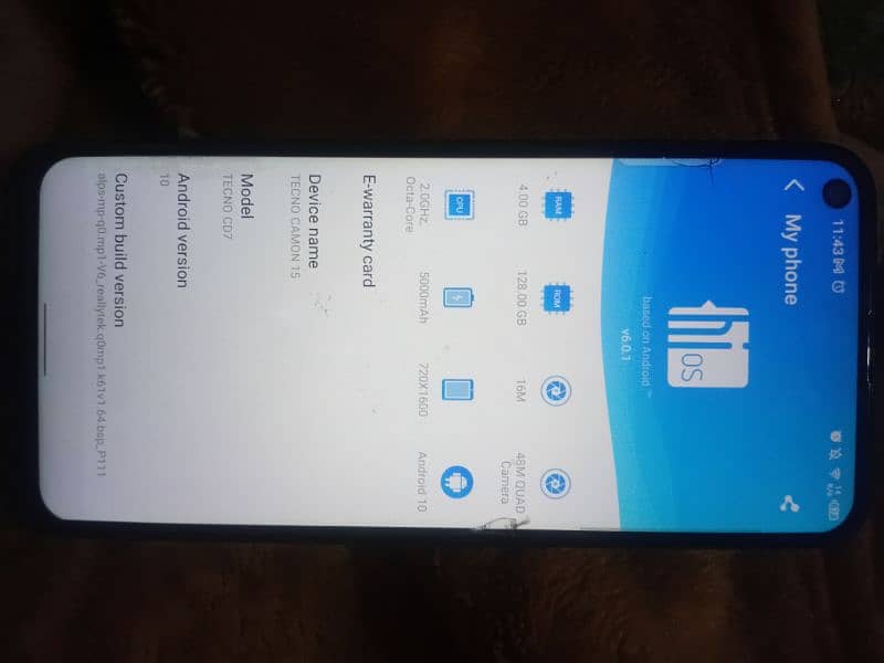 Tecno Camon 15 Good condition 3