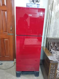 Haier Refrigerator HRF-246 EPR-01 Red Glass Door