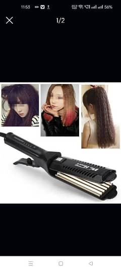 Win Honors 2 in 1 Hair Straightener and Curler