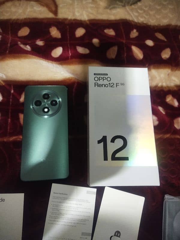 oppo reno 12F 12gb 256gb 5g complete box only 5 days use 5