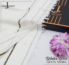 Luxurious 1 Pcs Plain White Wool Shawl