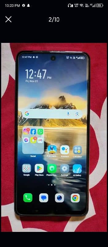 Infinix hot 40 with complete box and accessories 1