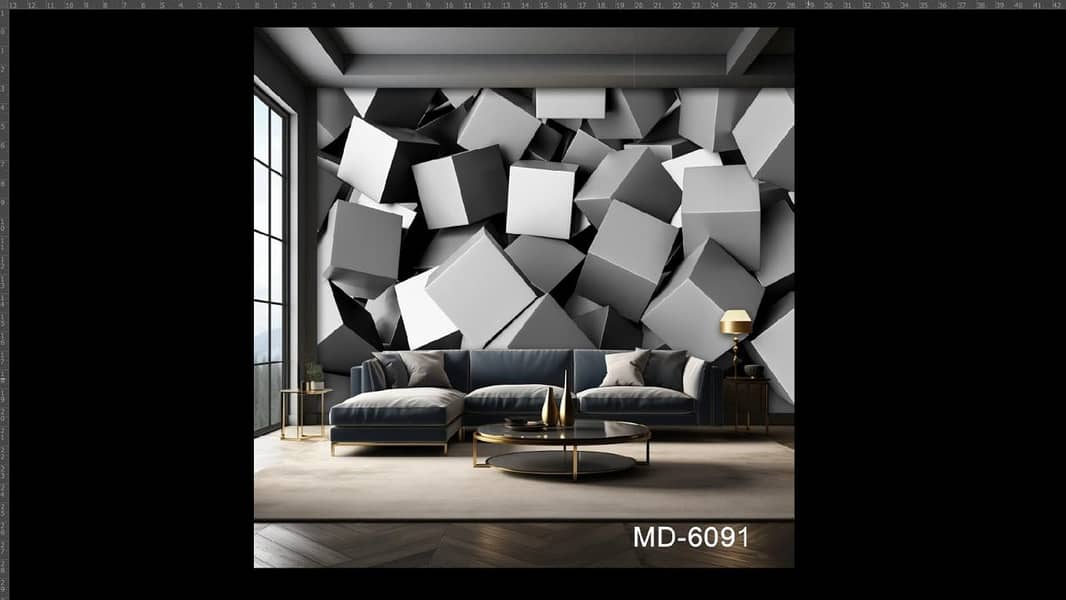 100 per square |3D WallPaper| wpc Panel Customized wall paper 4