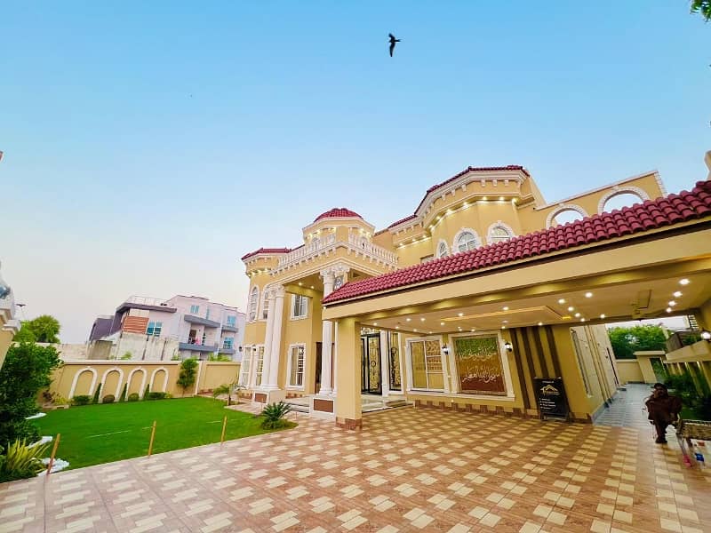 2 kanal brand new luxury house vip Spanish style stylish double storey house available for sale in valancia town main bulivered Lahore. 0