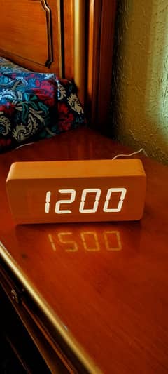 Stylish Digital Wooden LED Clock for Sale