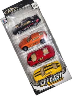 kids 4 PC metal cars