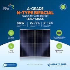 Doart 580W N-type Bifacial Solar Panels - TOPCon Technology