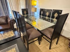 2 months used 8 chairs dining set