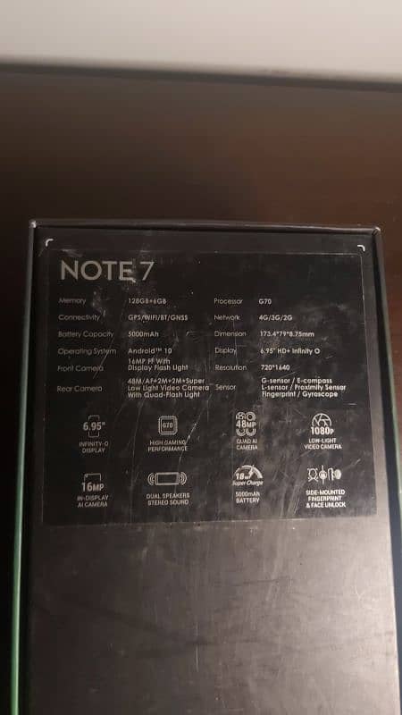 Infinix Note 7 Panel changed box pack. . . . read description 7