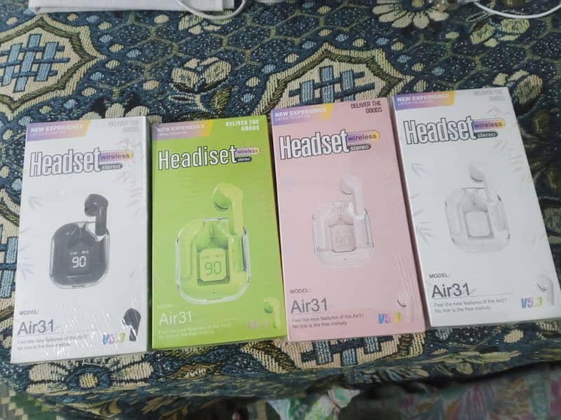 Air 31 transparent wireless earbud with pouch 0