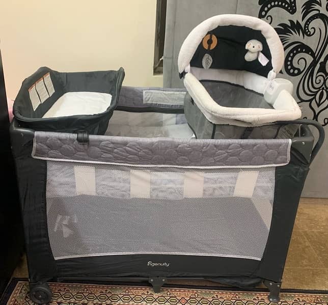 Baby Cot / Crib. 3 in 1: bassinet + baby cot + play Pen 0