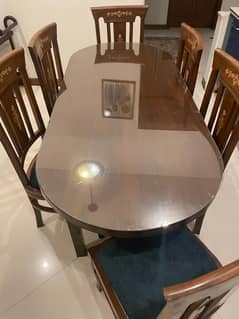 Dining table + 6 Chairs