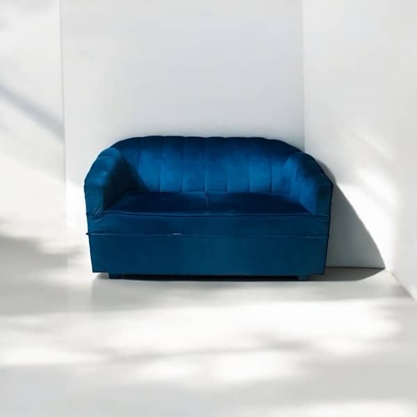 Royal Blue Sofa Set 1