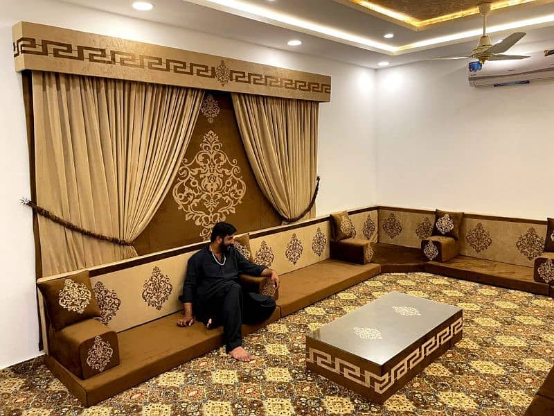 majlis/arabic majlis/bethak/hujra/sofa set 1