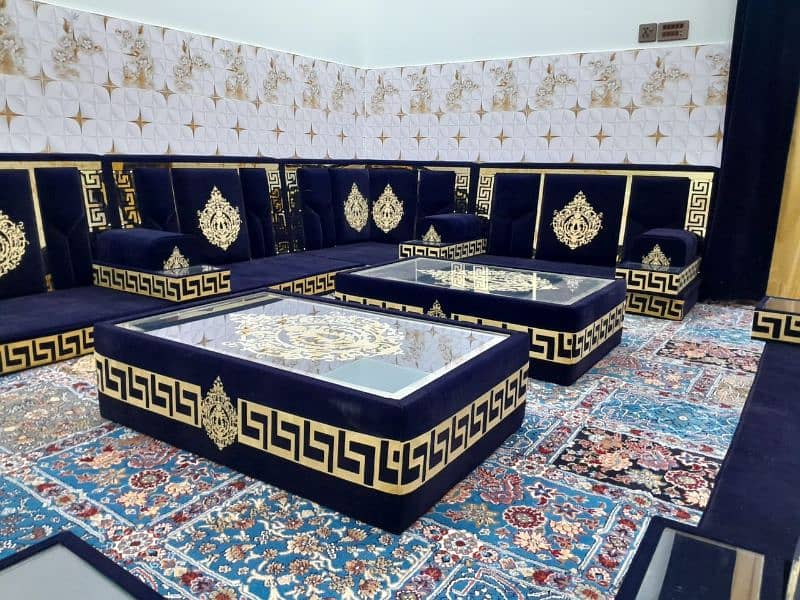 majlis/arabic majlis/bethak/hujra/sofa set 6