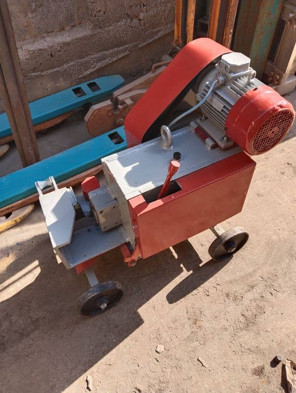 Steel bar cutter and bending machine. Pallet Trolley. Pallet Truck 14