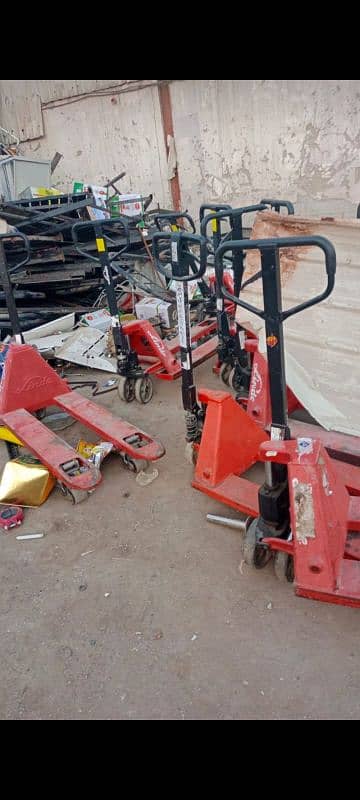 Steel bar cutter and bending machine. Pallet Trolley. Pallet Truck 17