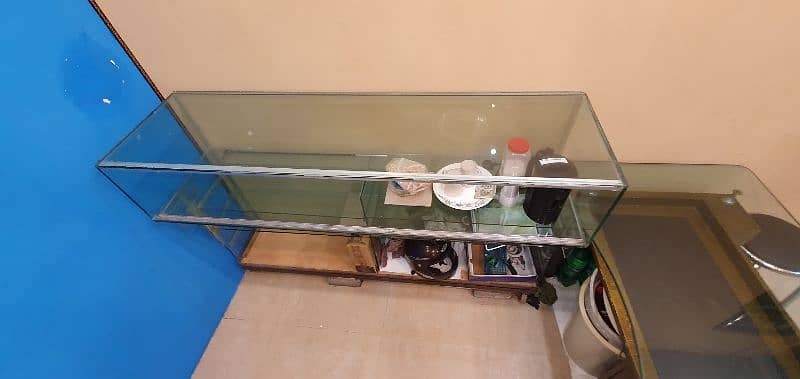 counter for sale  ( glass & iron stand ) every type business 5