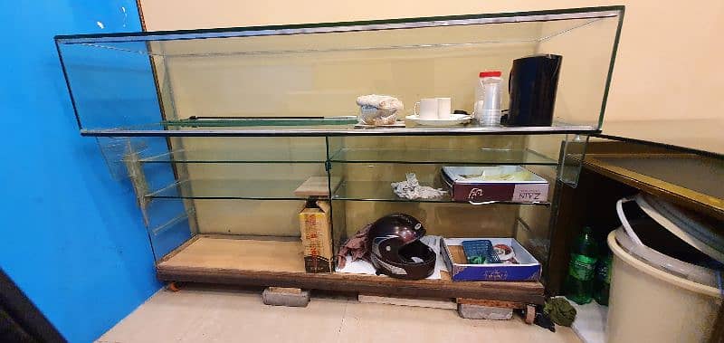 counter for sale  ( glass & iron stand ) every type business 6