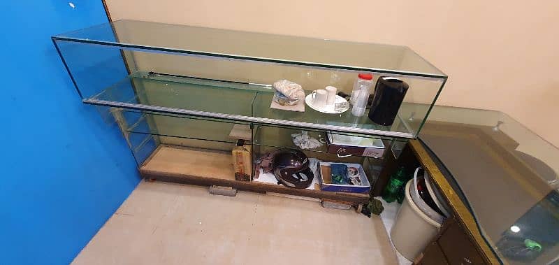 counter for sale  ( glass & iron stand ) every type business 7